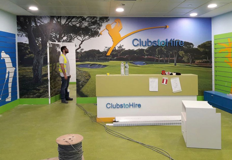 clubs to hire golf impresión digital